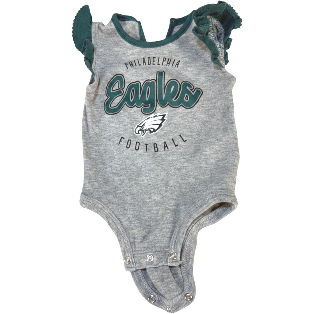 Baby Girls Green White Football Mesh Skirt Elastic Waist Sporty Game Day 6-9M